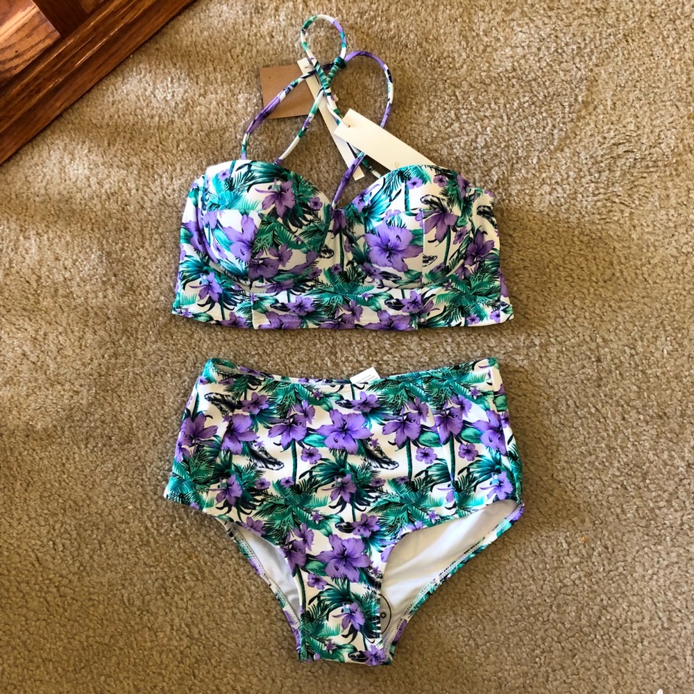 NWT La Plage 2 Piece High Waist Bikini
